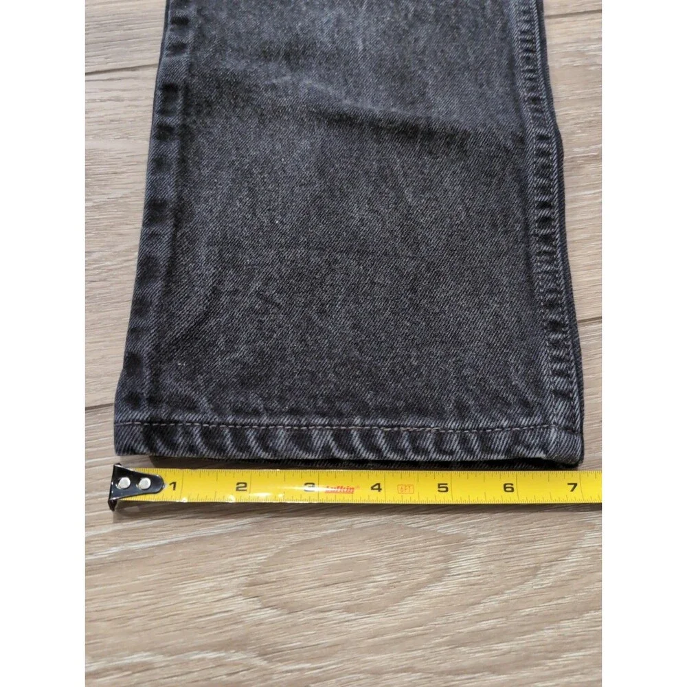 VINTAGE 90's LEVIS 550 BLACK RELAXED TAPERED JEANS MENS  28X32(26X31 ACTUAL) EUC